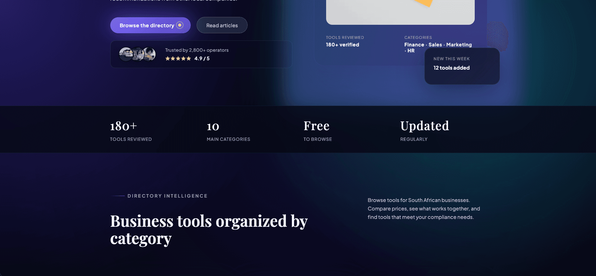 SA Business Tools desktop screenshot 2