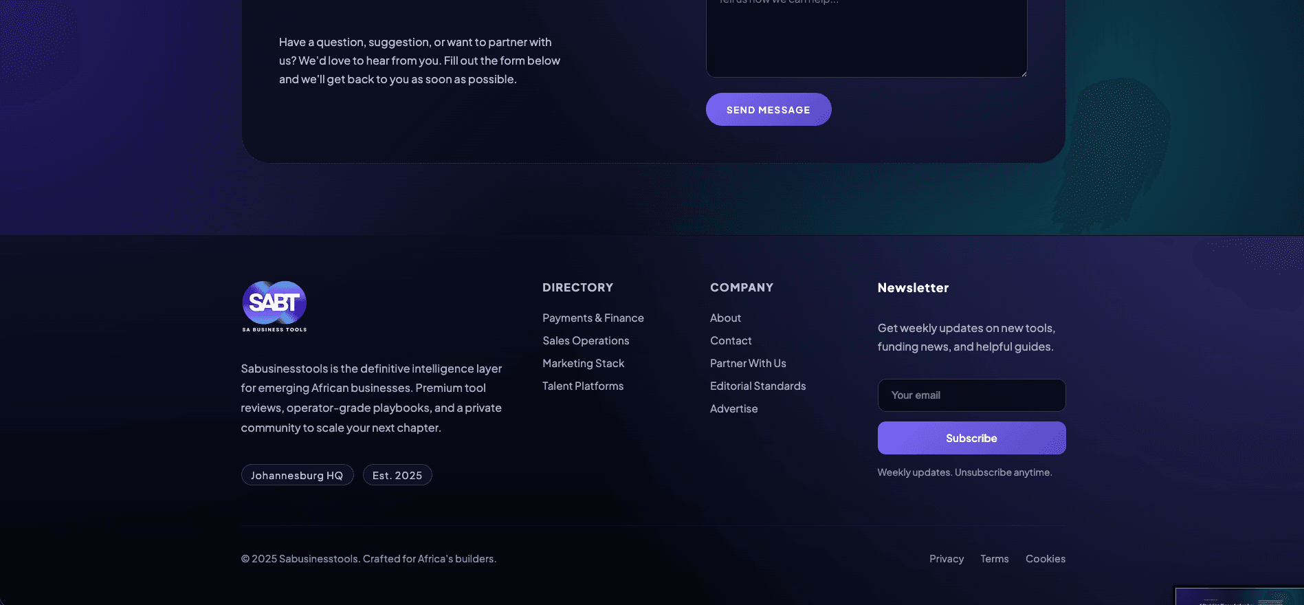 SA Business Tools desktop screenshot 5
