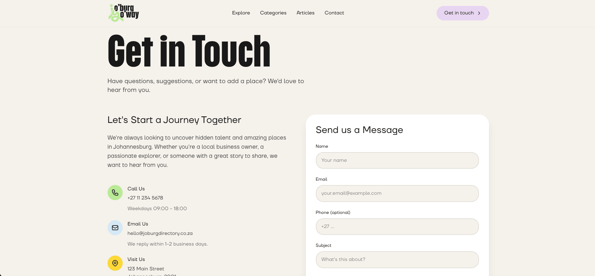 Joburg YoWay desktop screenshot 6