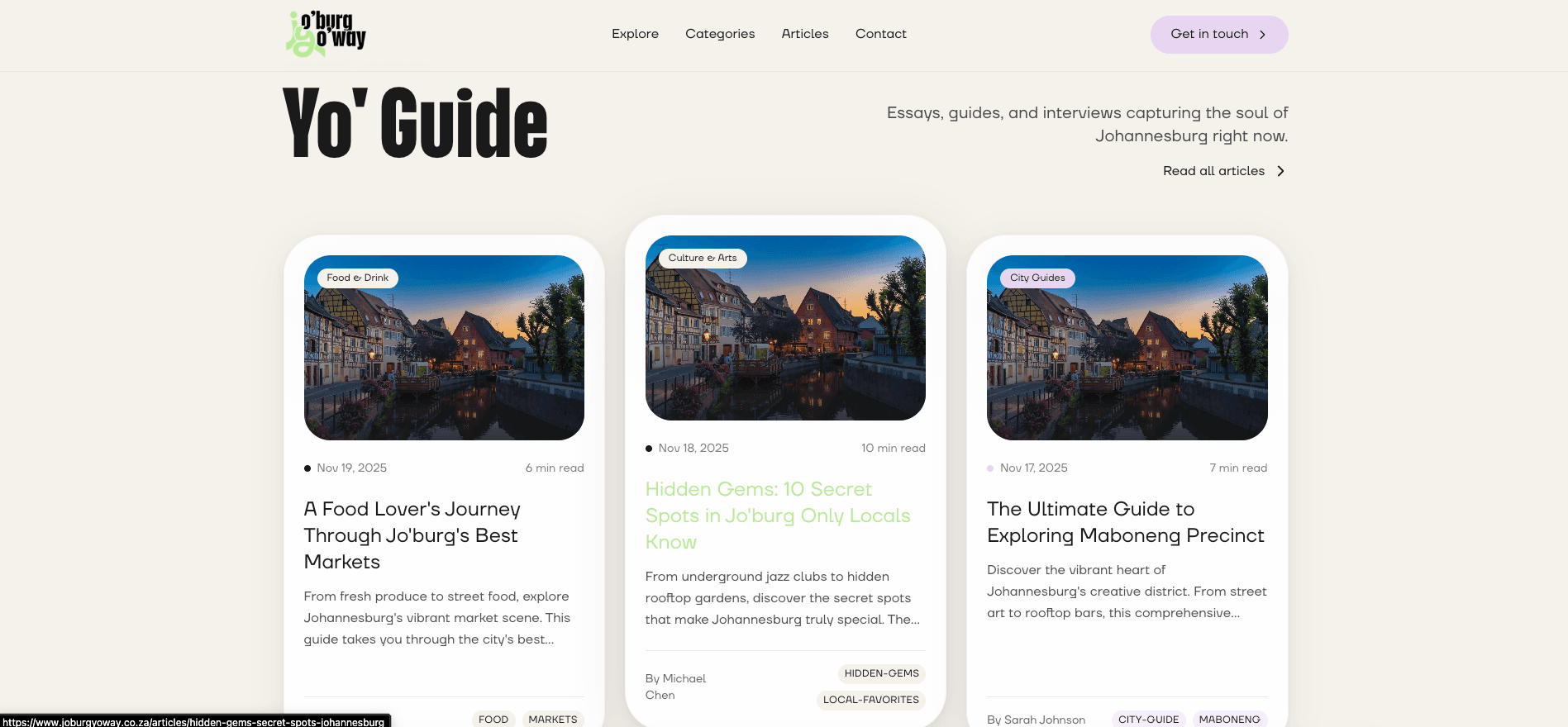 Joburg YoWay desktop screenshot 4