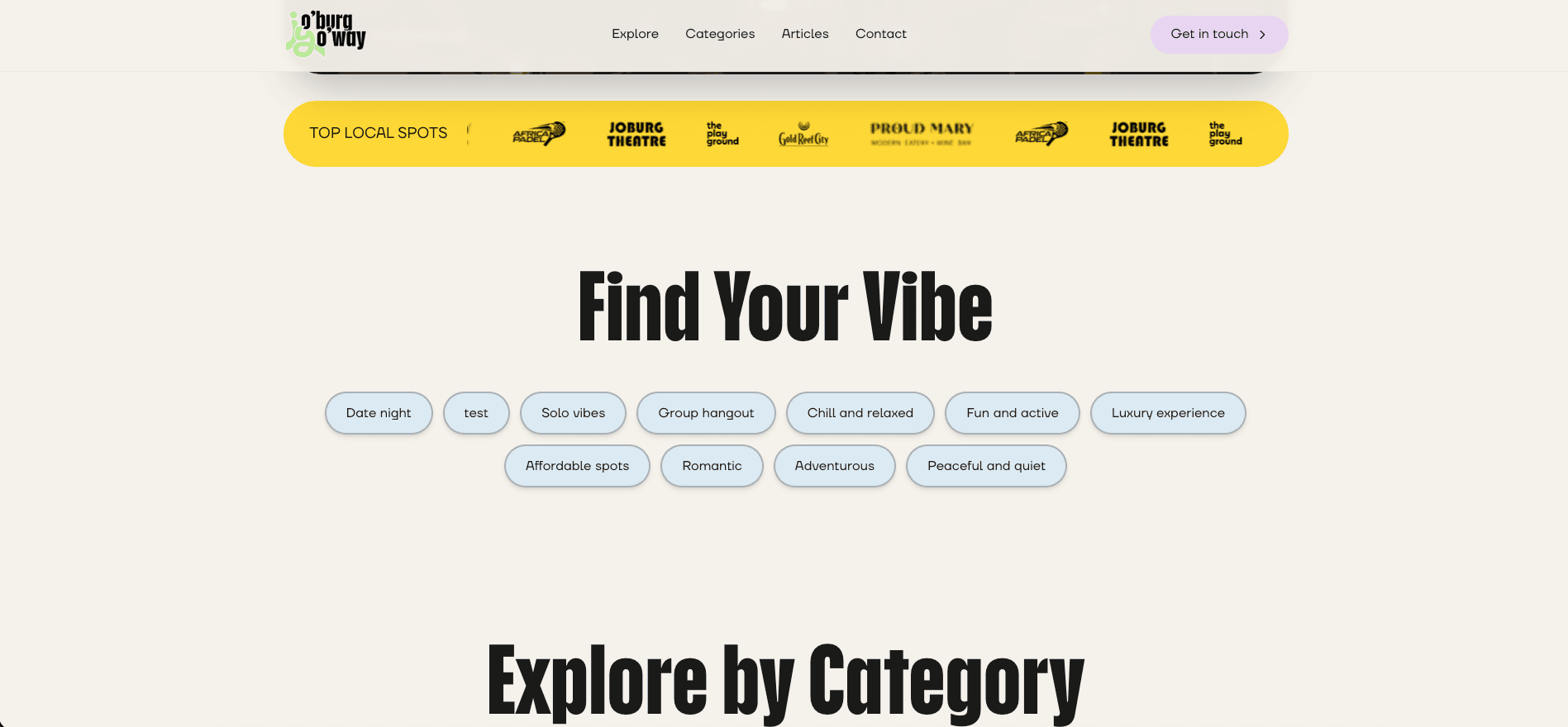 Joburg YoWay desktop screenshot 2